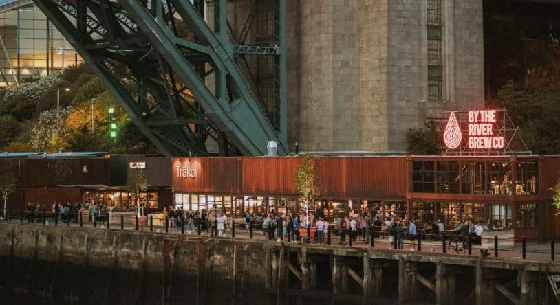 Trakol UK, one of many shipping container restaurants