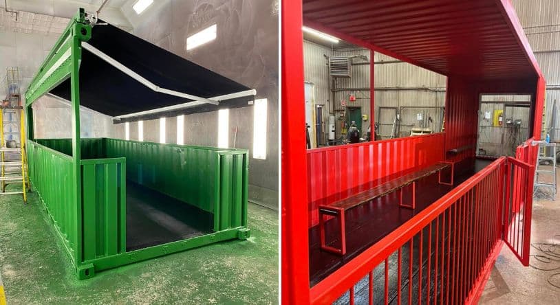 Used Shipping Containers modified for sustainable urbanism